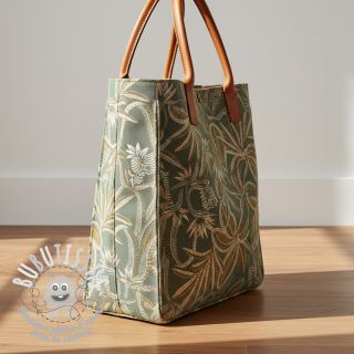 Tissu déco jacquard Moranto allover kaki