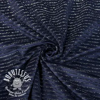  Velours  VELVET LUREX Stripe marine