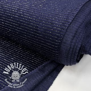  Velours  VELVET LUREX Stripe marine