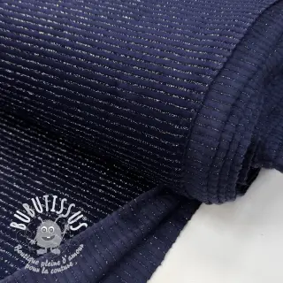  Velours  VELVET LUREX Stripe marine