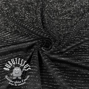  Velours  VELVET LUREX Stripe black