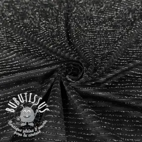  Velours  VELVET LUREX Stripe black