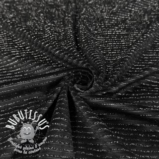  Velours  VELVET LUREX Stripe black