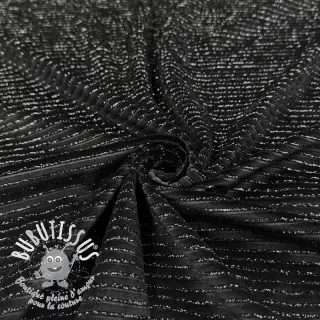  Velours  VELVET LUREX Stripe black