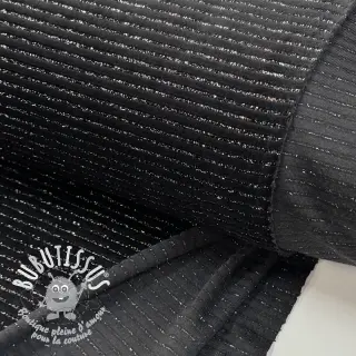  Velours  VELVET LUREX Stripe black