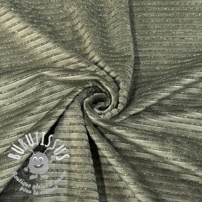  Velours  VELVET LUREX Stripe camo green
