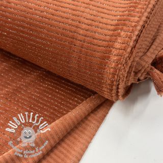  Velours  VELVET LUREX Stripe brick
