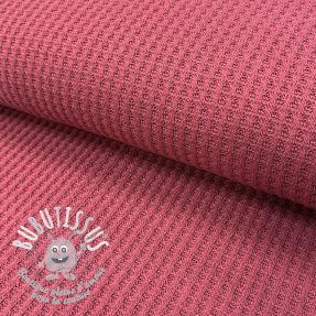 Tissu tricot WAFFLE BIG KNIT dark salmon