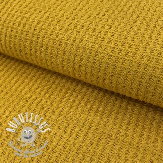 Tissu tricot WAFFLE BIG KNIT ochre