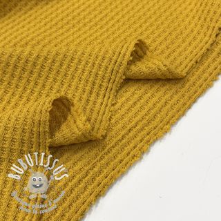 Tissu tricot WAFFLE BIG KNIT ochre