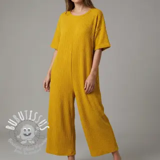 Tissu tricot WAFFLE BIG KNIT ochre