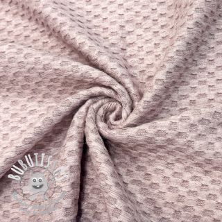 Tissu maille tricot Angora honey rose