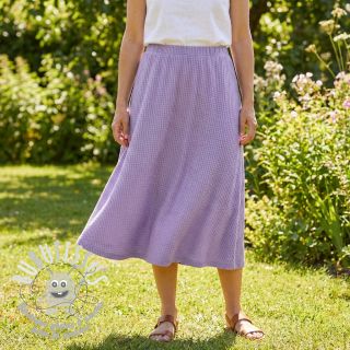 Tissu maille tricot Angora honey lilac