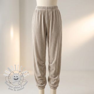  Velours  VELVET LUREX Stripe beige