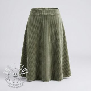  Velours  VELVET LUREX Stripe camo green