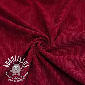 Tissu velours cotelé Ponycor red