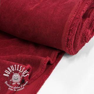 Tissu velours cotelé Ponycor red