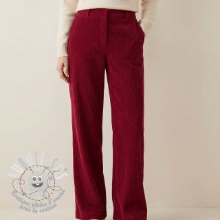 Tissu velours cotelé Ponycor red