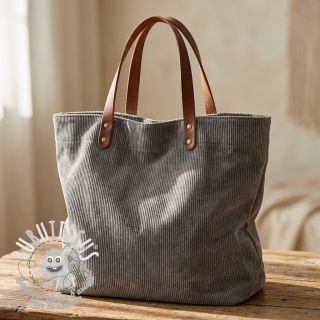 Tissu velours cotelé 6W WASHED STRETCH stone