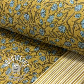 Tissu coton QUILT Gange curcuma