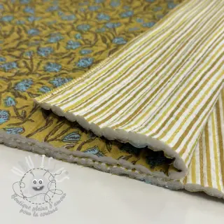 Tissu coton QUILT Gange curcuma