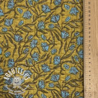 Tissu coton QUILT Gange curcuma