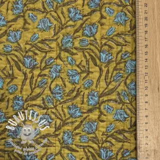 Tissu coton QUILT Gange curcuma