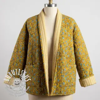 Tissu coton QUILT Gange curcuma
