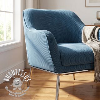 Tissu velours cotelé HUGGY jean