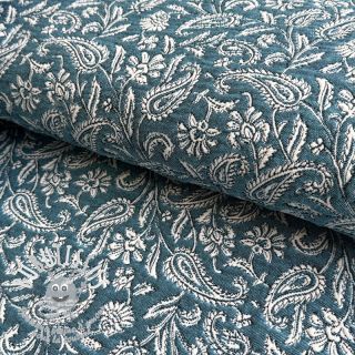 Tissu déco jacquard Mumbai allover jade