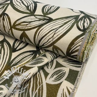 Tissu déco jacquard Folia romarin