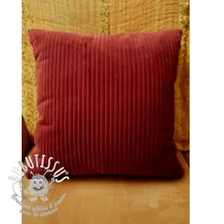 Tissu velours cotelé FUTE lie de vin