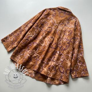 Tissu coton TIE DYE EMBROIDERY Elise tape design B