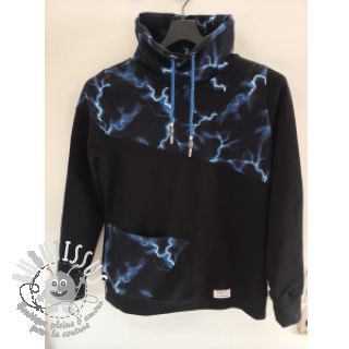 Sweat Lightning black digital print