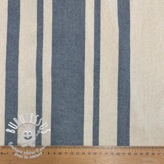 Tissu déco Bernadette stripe denim