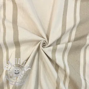 Tissu déco Bernadette stripe ficelle