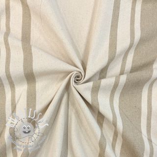 Tissu déco Bernadette stripe ficelle