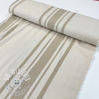 Tissu déco Bernadette stripe ficelle