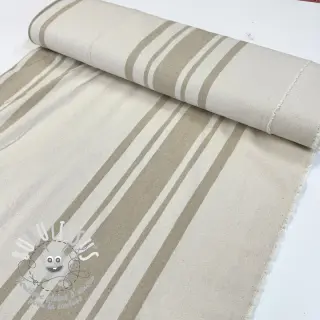 Tissu déco Bernadette stripe ficelle