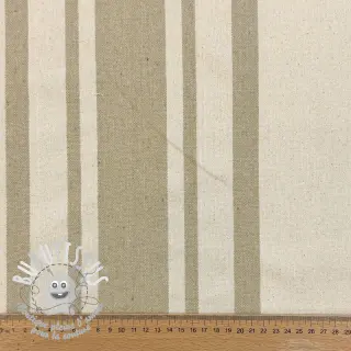 Tissu déco Bernadette stripe ficelle