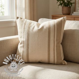 Tissu déco Bernadette stripe ficelle