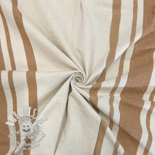 Tissu déco Bernadette stripe peanut