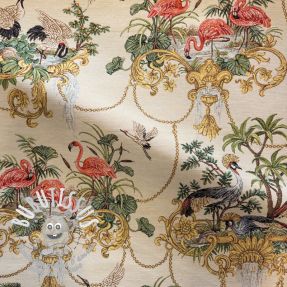 Tissu déco GOBELIN premium Flamingo Luxury
