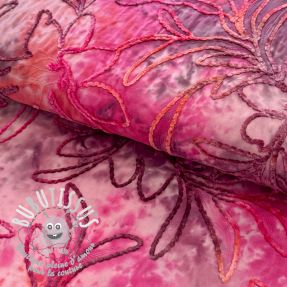 Tissu coton TIE DYE Chenille manon design C