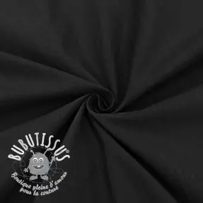 Tissu coton WASHED black