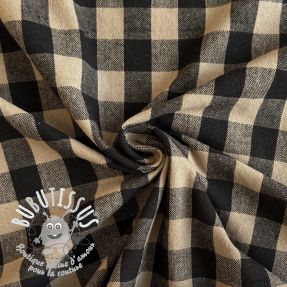 Tissu déco Celestin lin noir