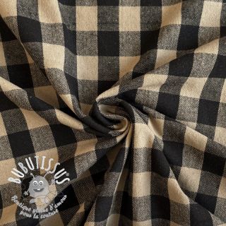 Tissu déco Celestin lin noir