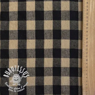 Tissu déco Celestin lin noir