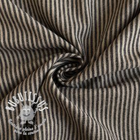 Tissu déco Simone lin noir