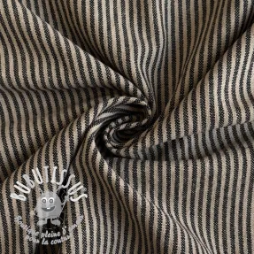 Tissu déco Simone lin noir